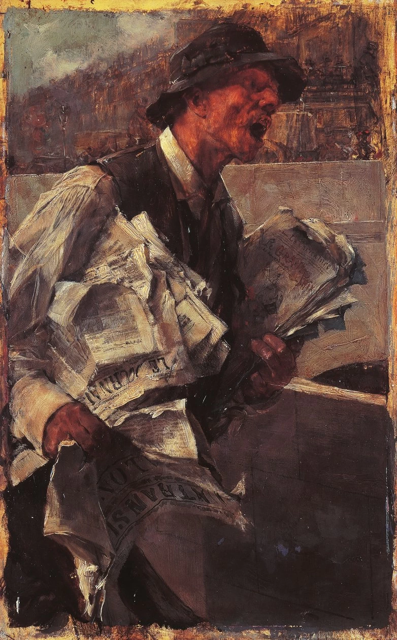 Il giornalaio parigino - Museo di Capodimonte, Napoli
